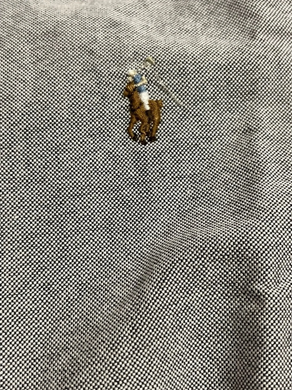 Polo by Ralph Lauren Gray Oxford Button-Down Shirt - Kids